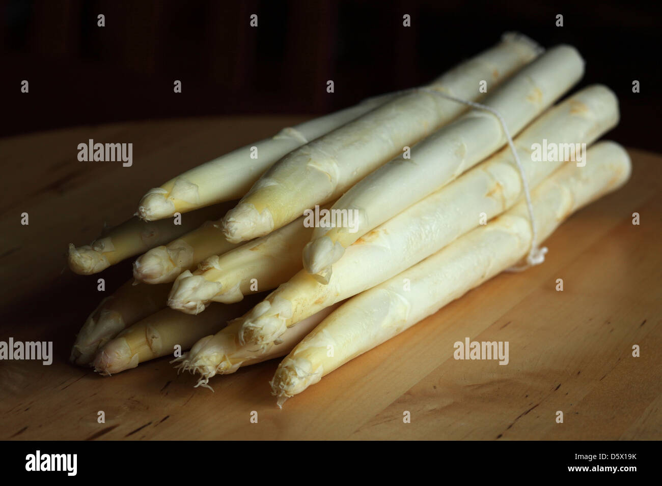 A bunch of white asparagus. Stock Photo