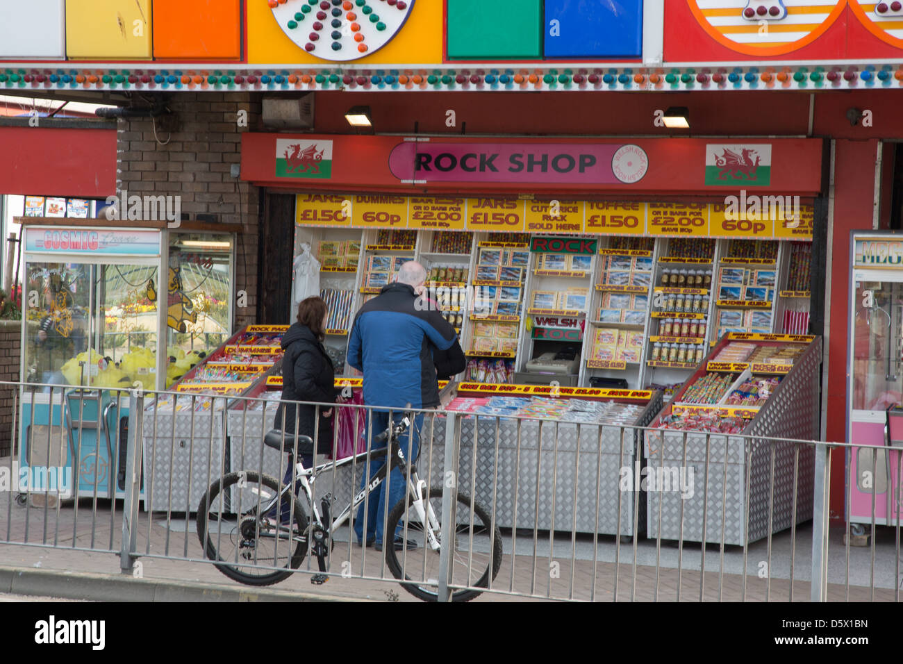 Rock shop, Rhyl Stock Photo Alamy