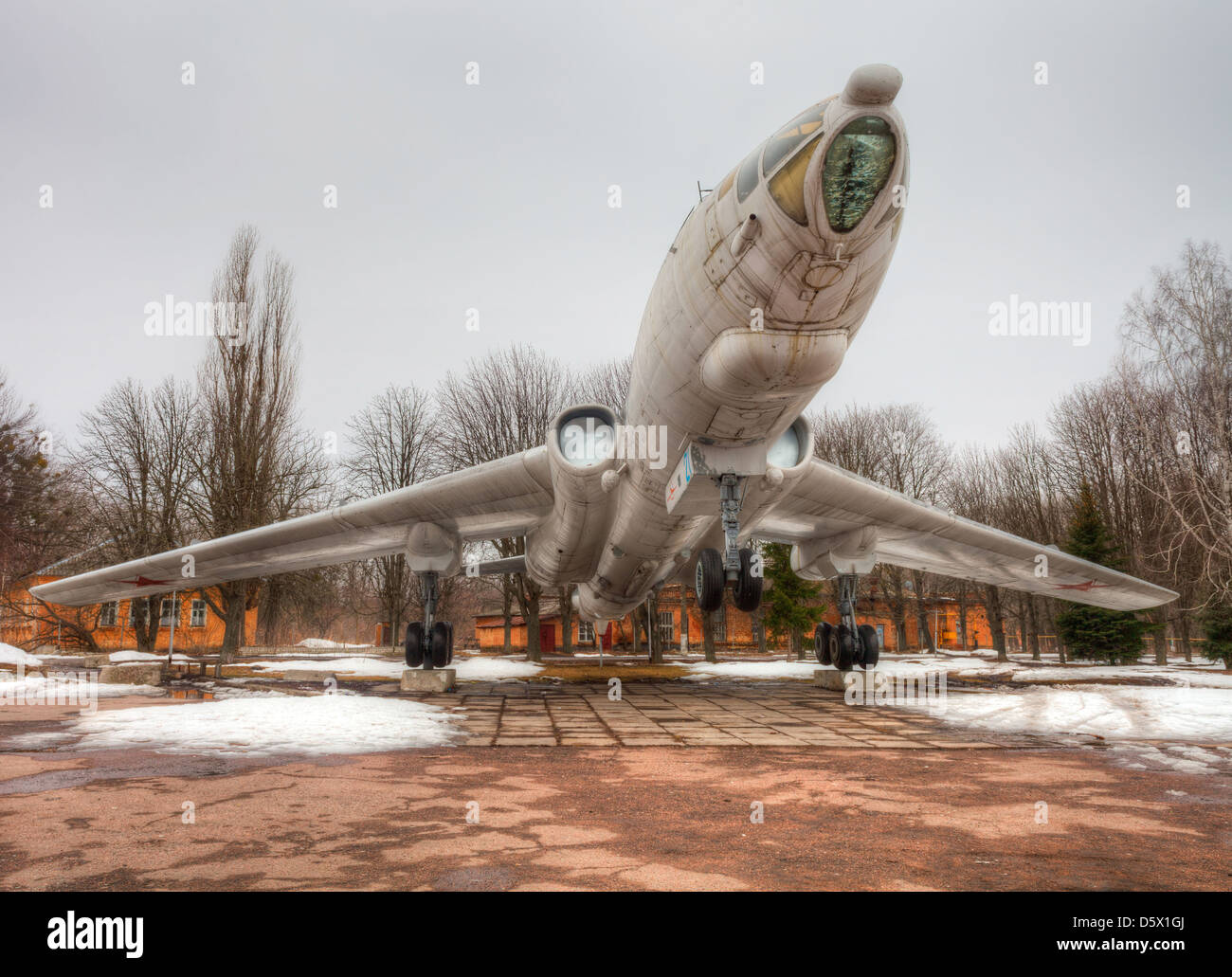 Monument in the park aircraft Stock Photo