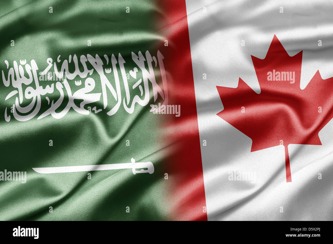 Saudi Arabia and Canada Stock Photo Alamy
