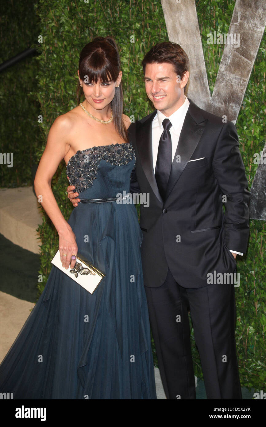 Tom Cruise, Katie Holmes 2012 Vanity Fair Oscar Party at Sunset Tower
