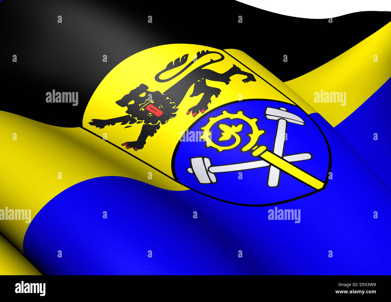 Flag of WeilheimSchongau Stock Photo Alamy