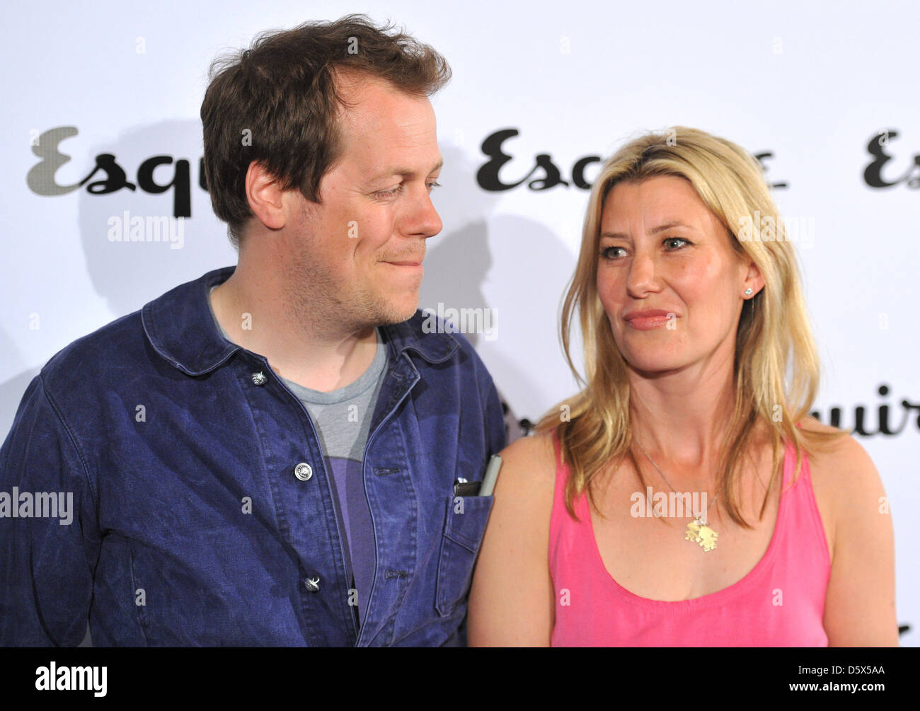 Tom Parker Bowles and wife Sara Buys Esquire June Issue Launch Party held at Sketch. London, England - 05.05.11 Stock Photo