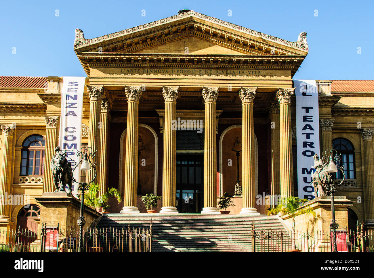 Opera House Palermo Italy Sicily High Resolution Stock Photography and