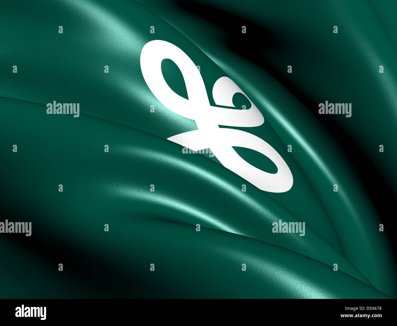 Flag of Miyagi Prefecture Stock Photo - Alamy