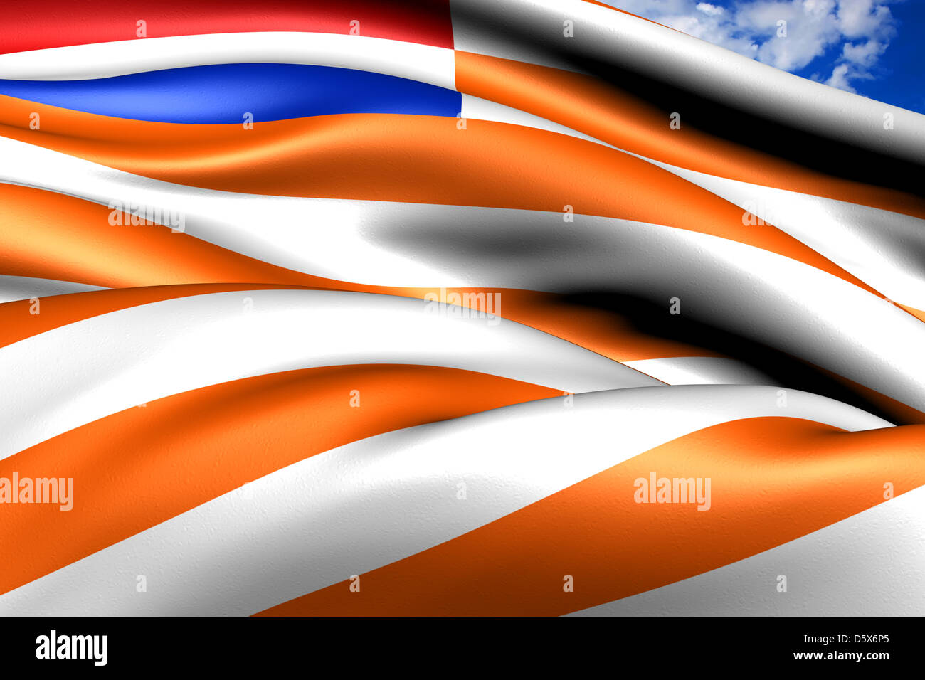 Orange Free State Flag Stock Photo Alamy