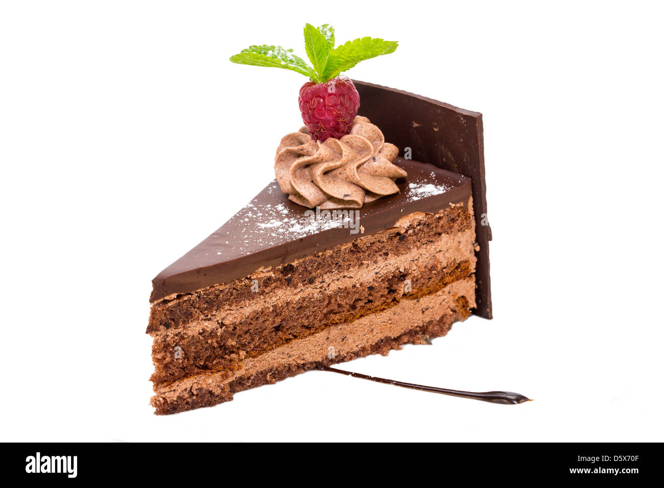 Dessert A Piece Of Cake On The Table Stock Photo Alamy