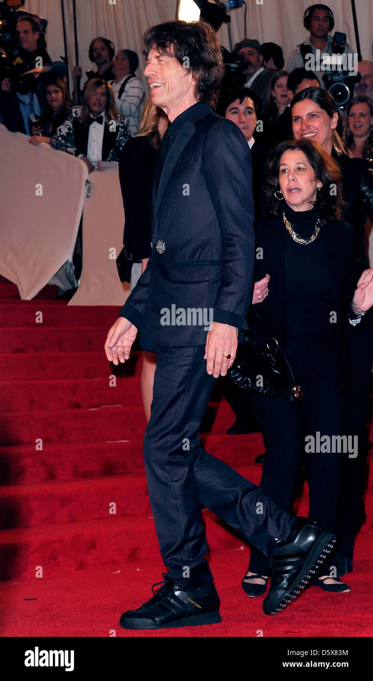 Mick Jagger Alexander McQueen 'Savage Beauty' Costume Institute Gala