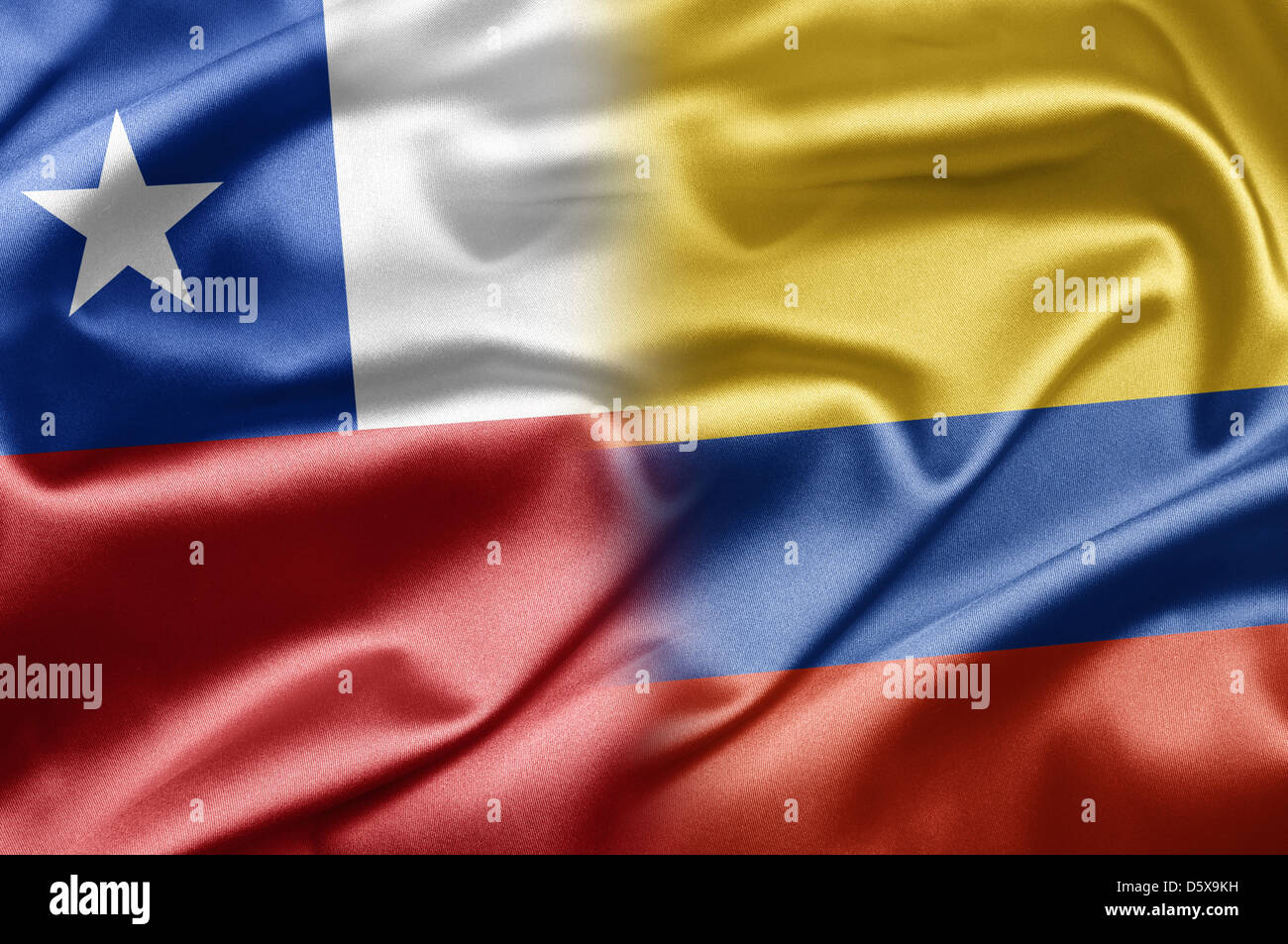Chile and Columbia Stock Photo