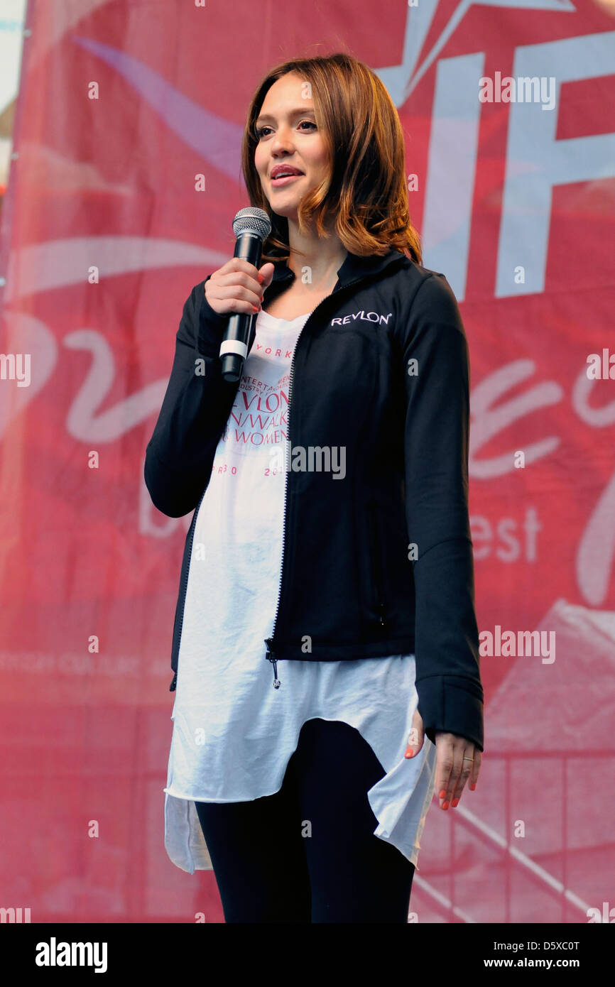 Jessica Alba 14th Annual Revlon Walk/Run Women event, held in Times ...