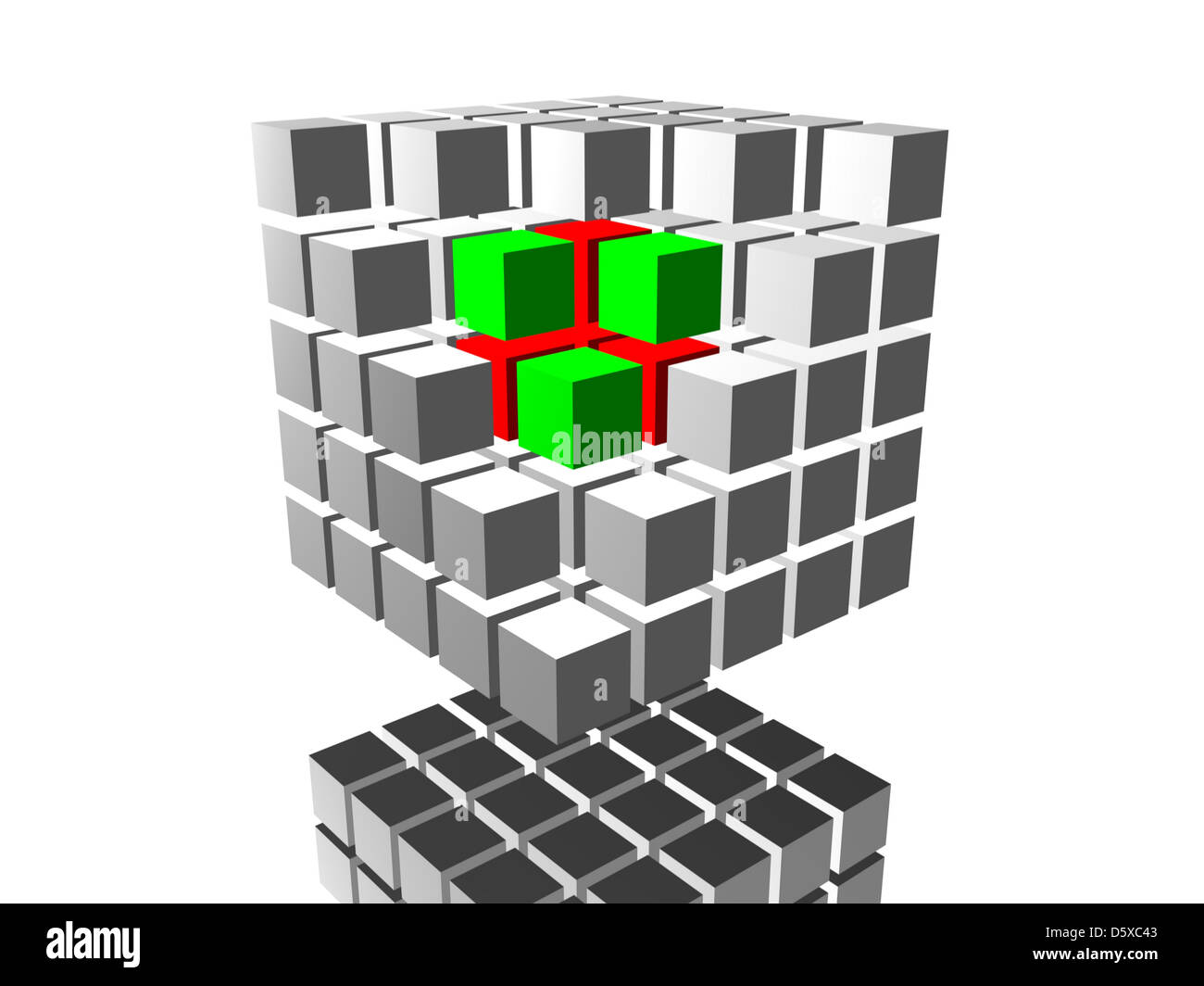 Image. 3d cube 05 Stock Photo - Alamy