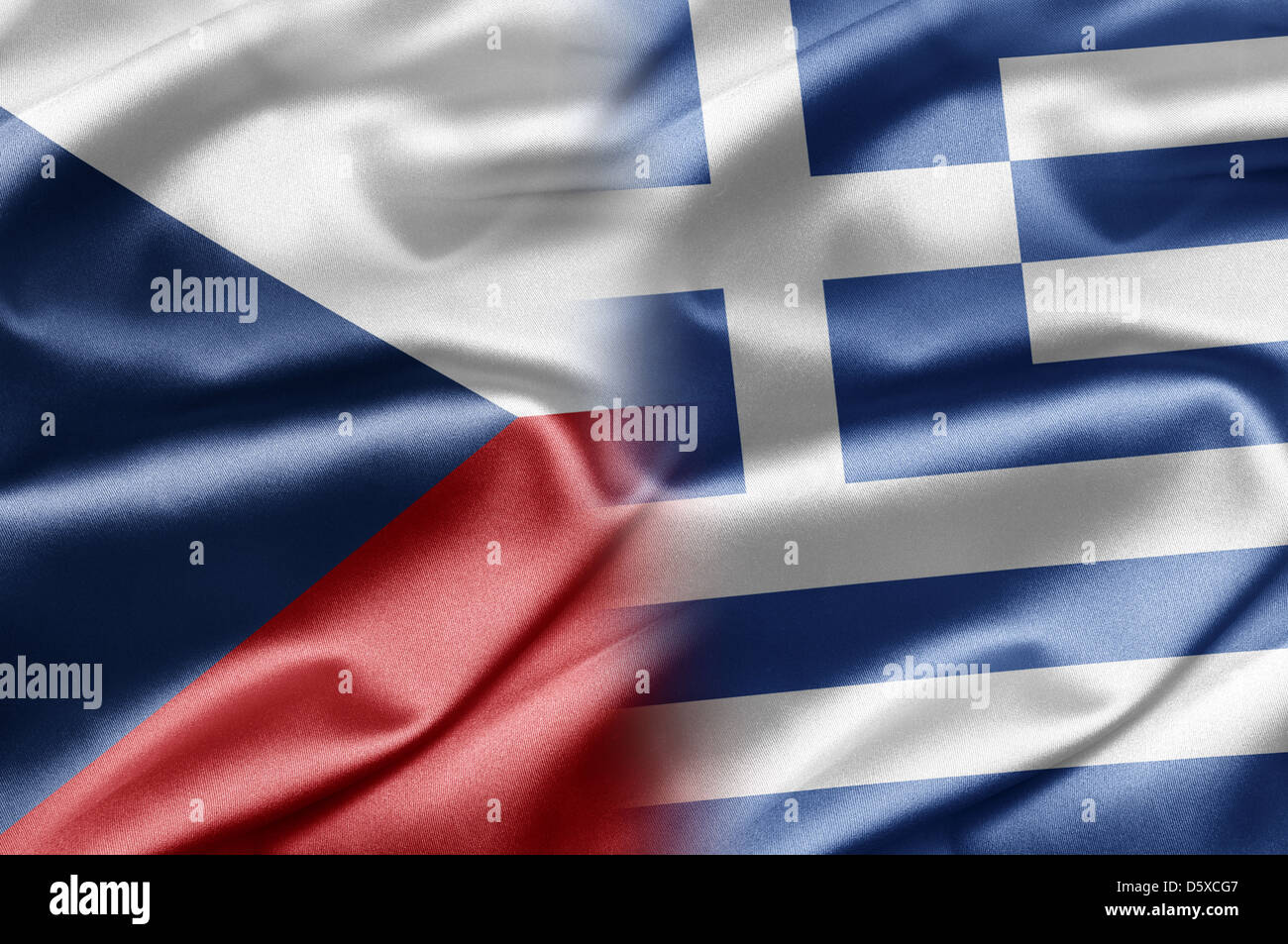 Czech Republic and Greece Stock Photo