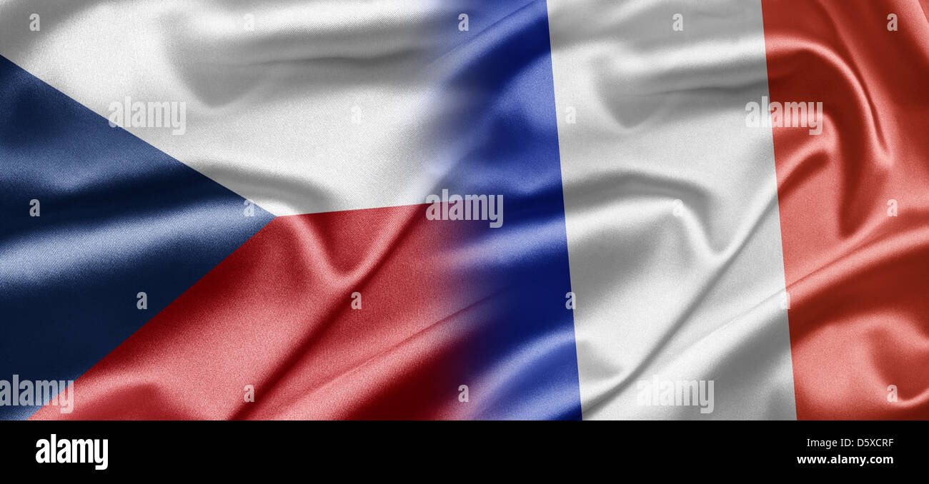 Czech Republic and France Stock Photo