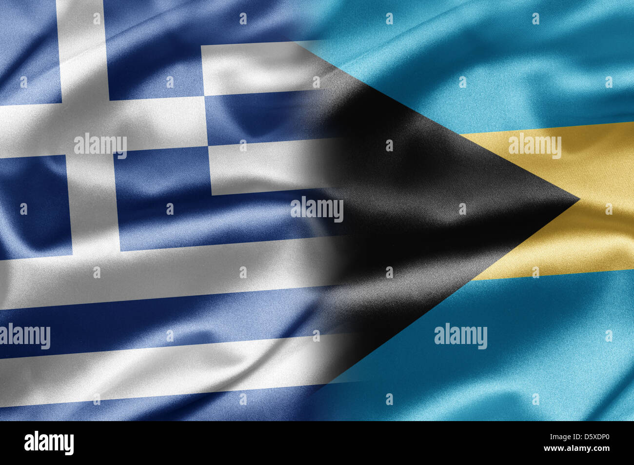 Greece and Bahamas Stock Photo