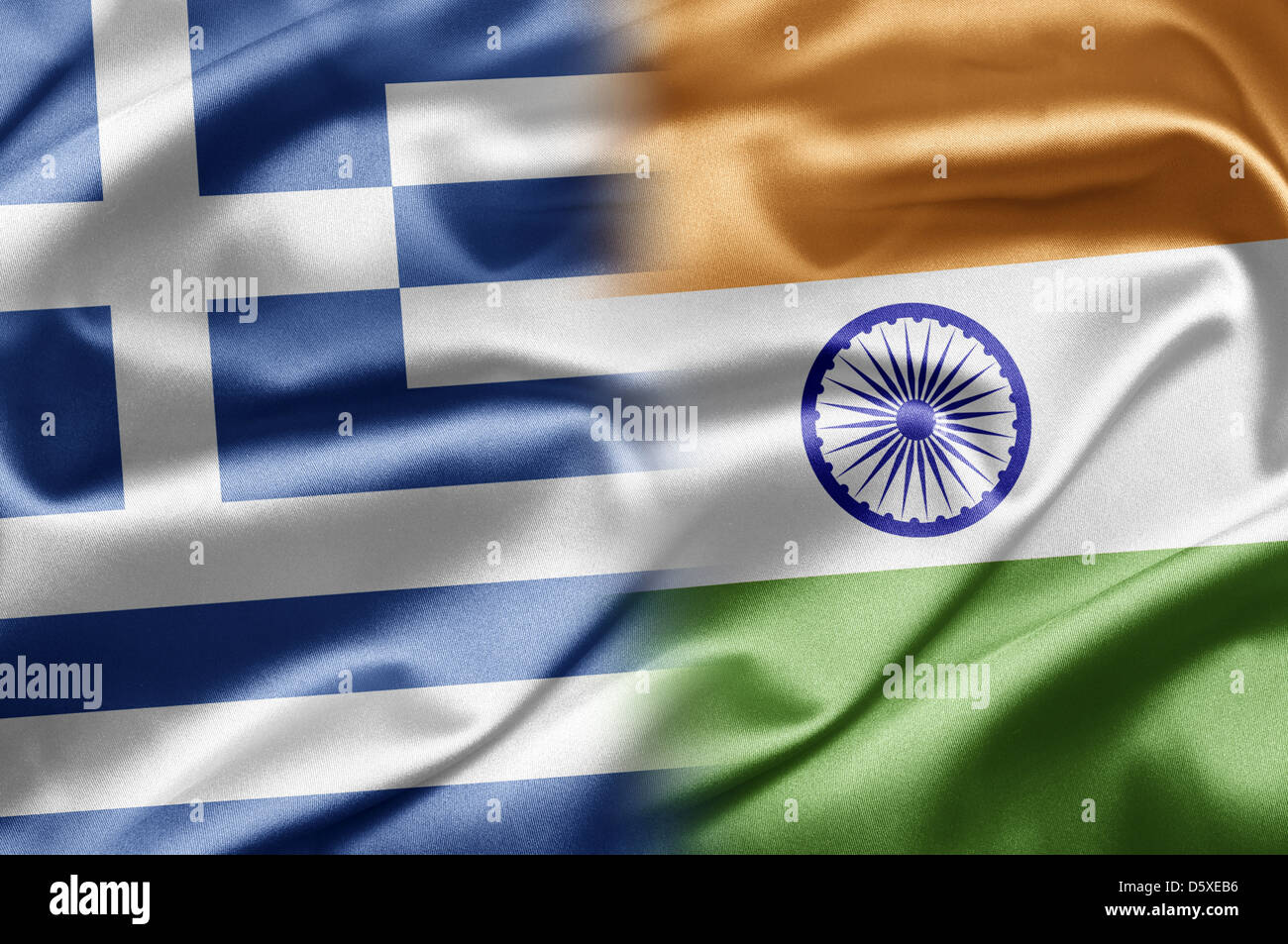 Greece and India Stock Photo