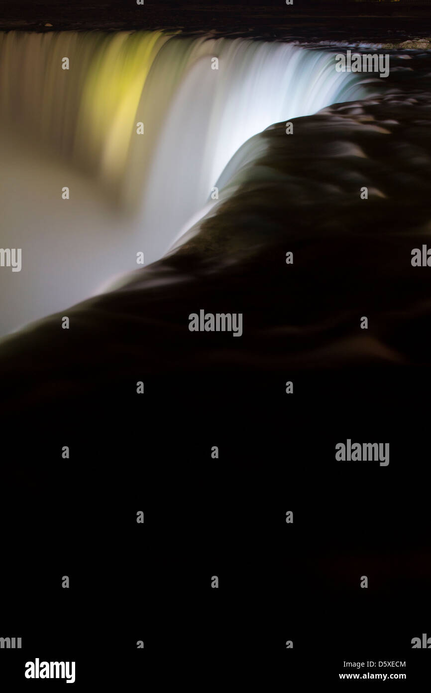 Horseshoe Falls at Niagara, Illuminated at Night Stock Photo Alamy