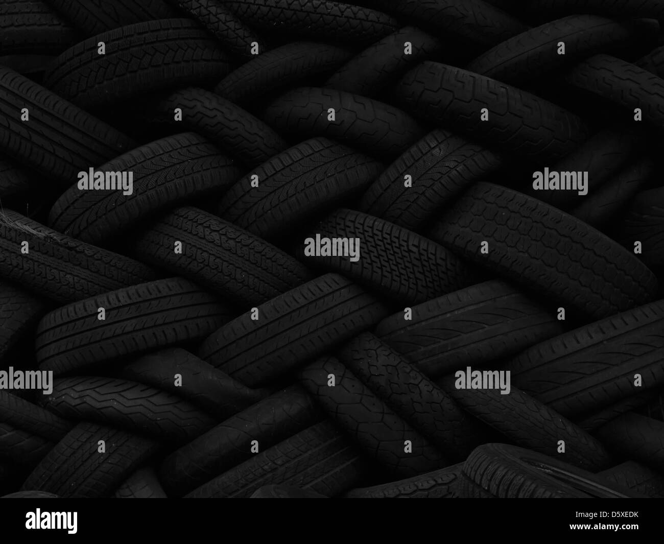 Used tires Stock Photo