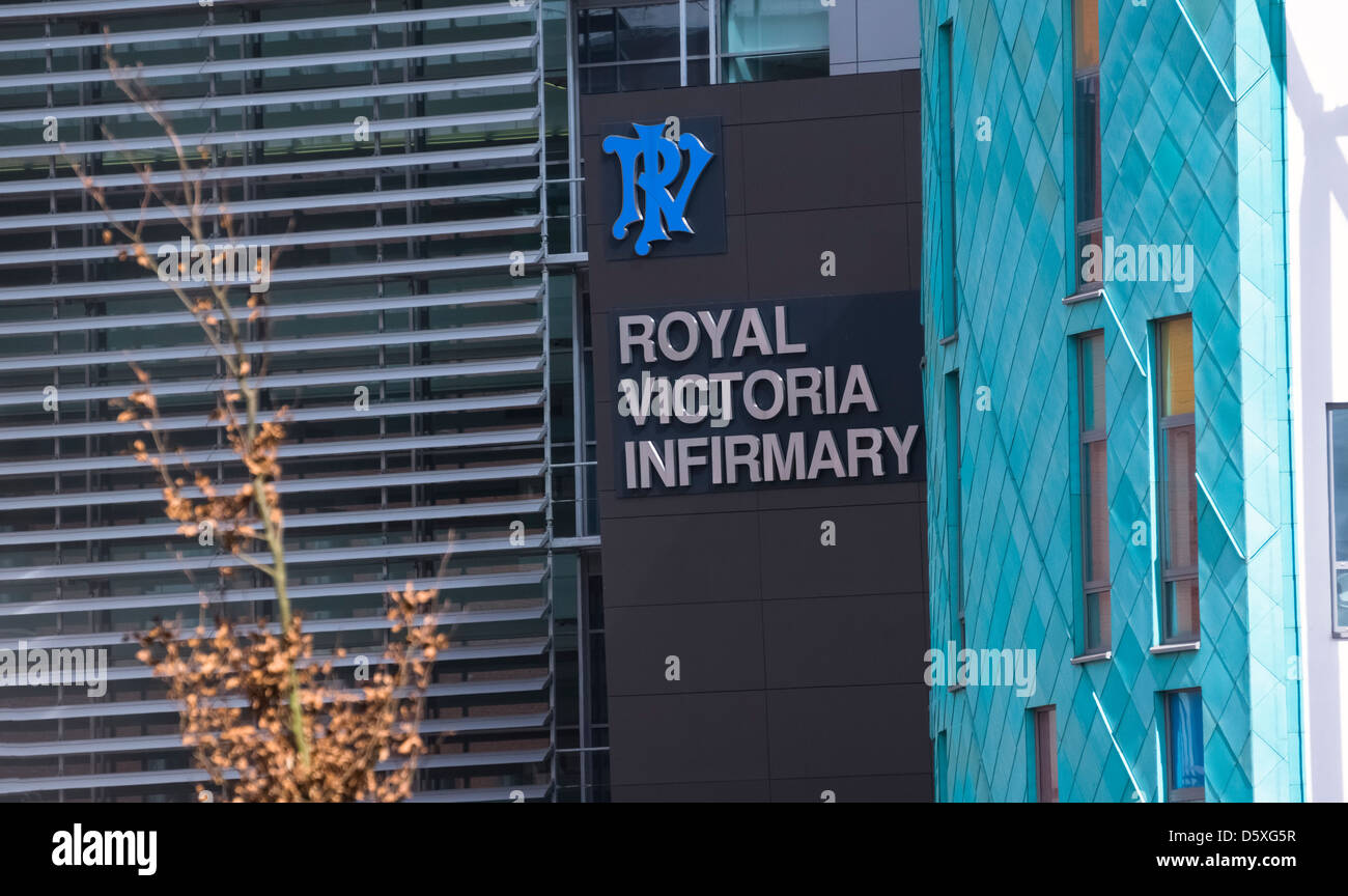 Royal Victoria Infirmary (RVI) hospital exterior. Stock Photo