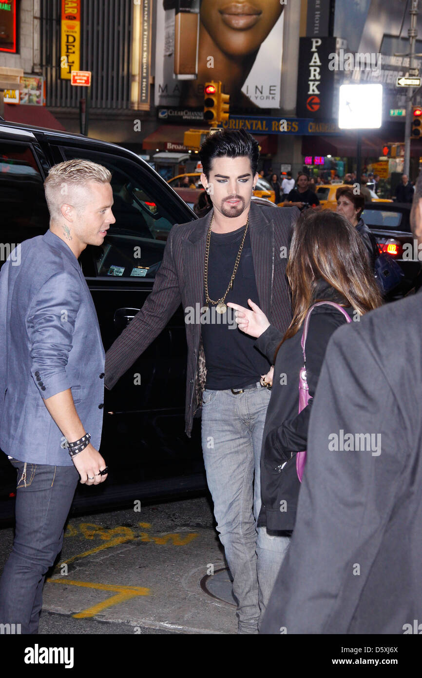 Sauli Koskinen and his boyfriend Adam Lambert Opening night of the