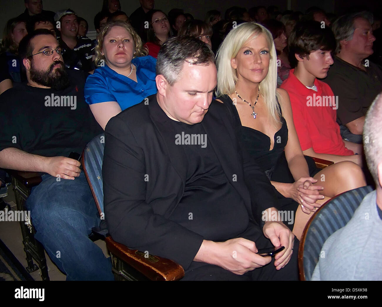 Tareq Salahi and Michaele Salahi attend the Charlie Sheen concert in