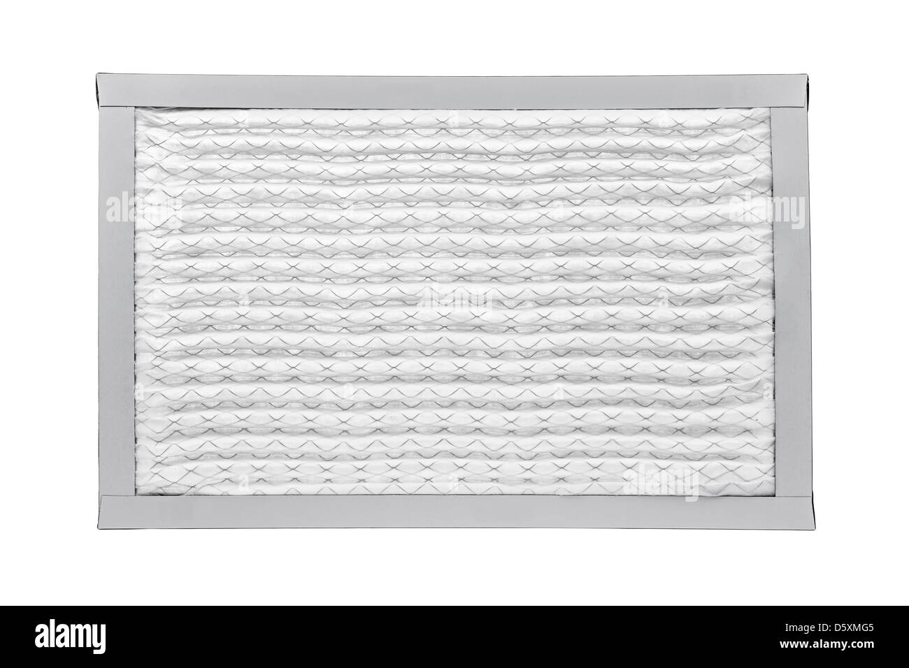New furnace filter isolated on white background Stock Photo