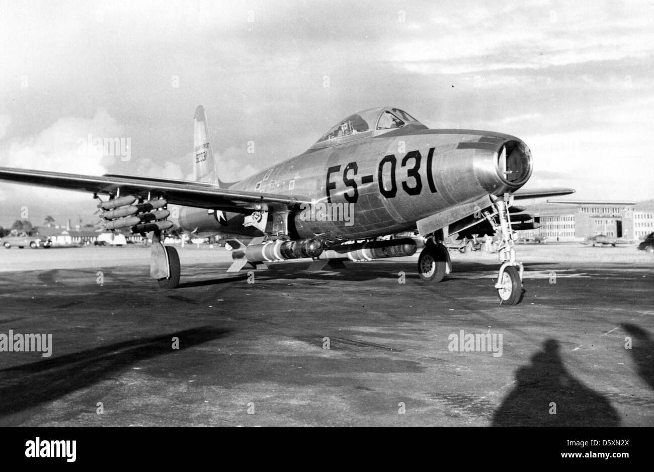 Republic (F-84D) F-84E-1-RE "Thunderjet Stock Photo - Alamy