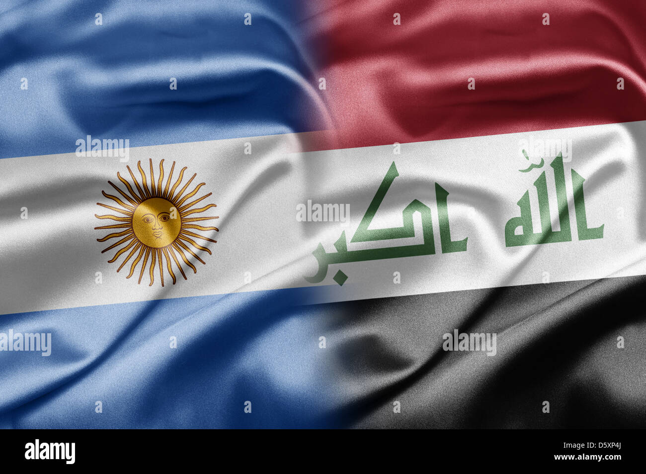 Argentina and Iraq Stock Photo