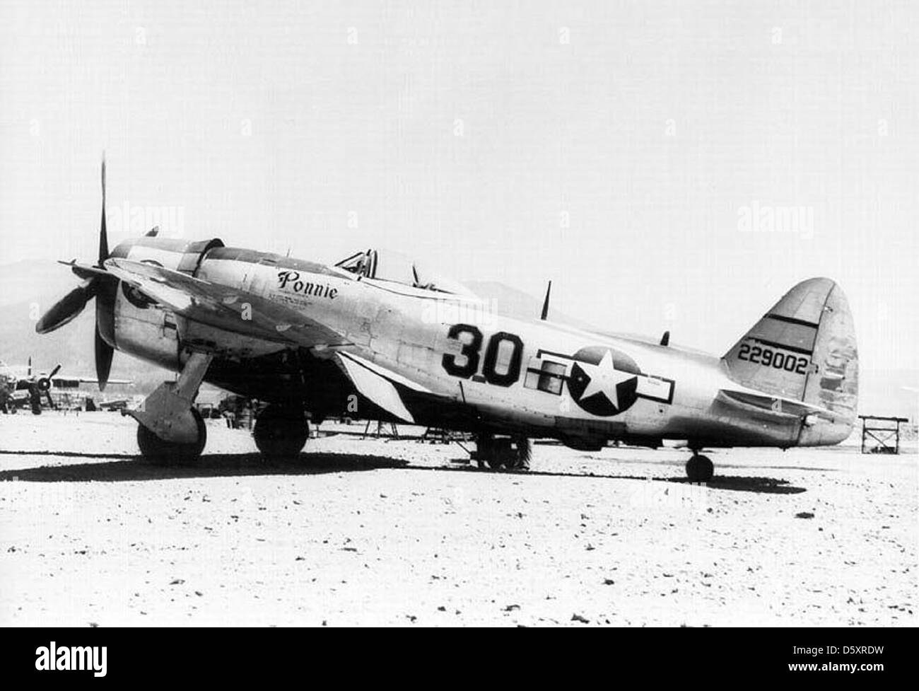 Republic P-47D-28-RA "Thunderbolt" "Ponnie" of the 57th FG, Italy, 1944. Stock Photo