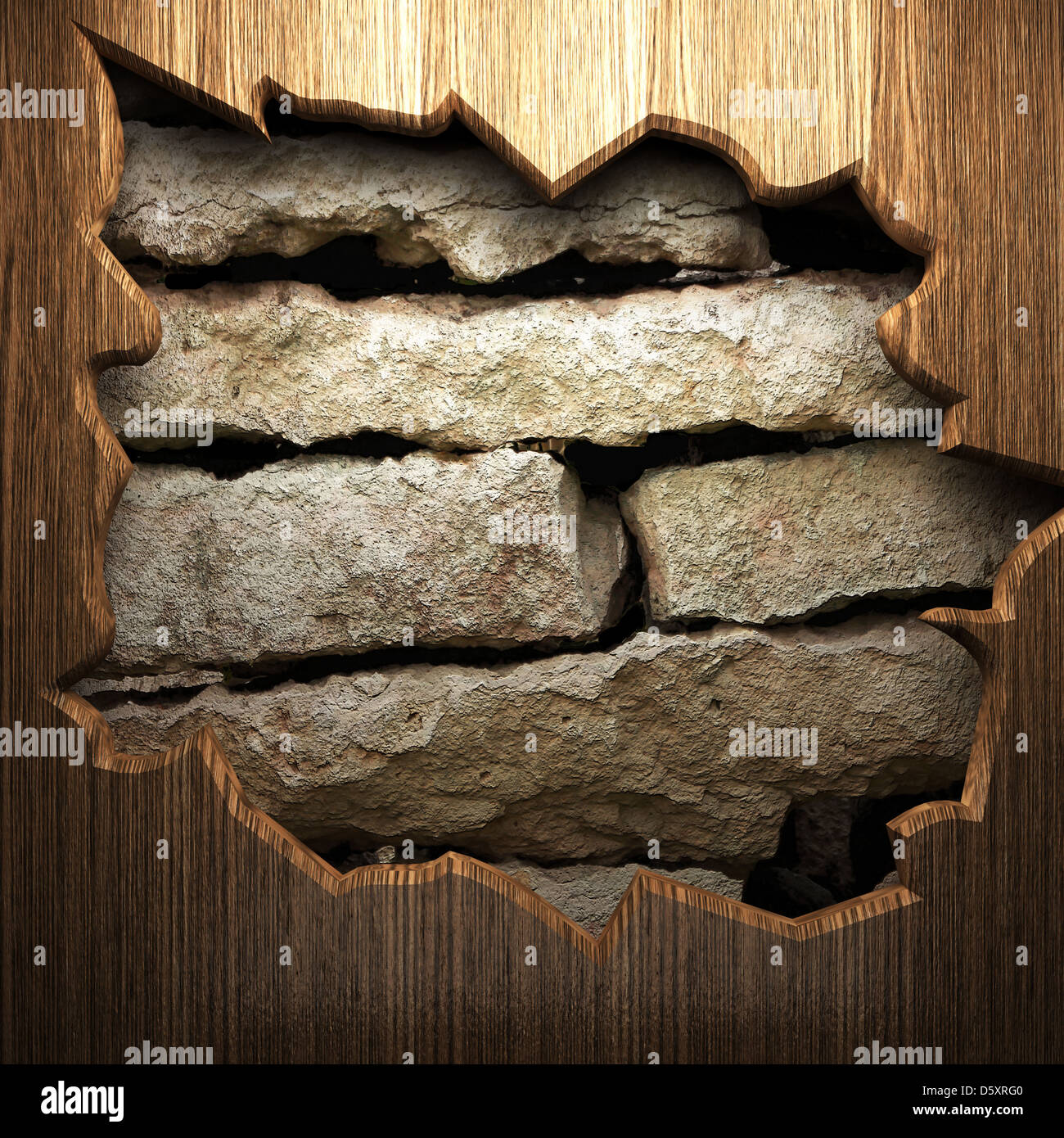 wood on the wall Stock Photo Alamy