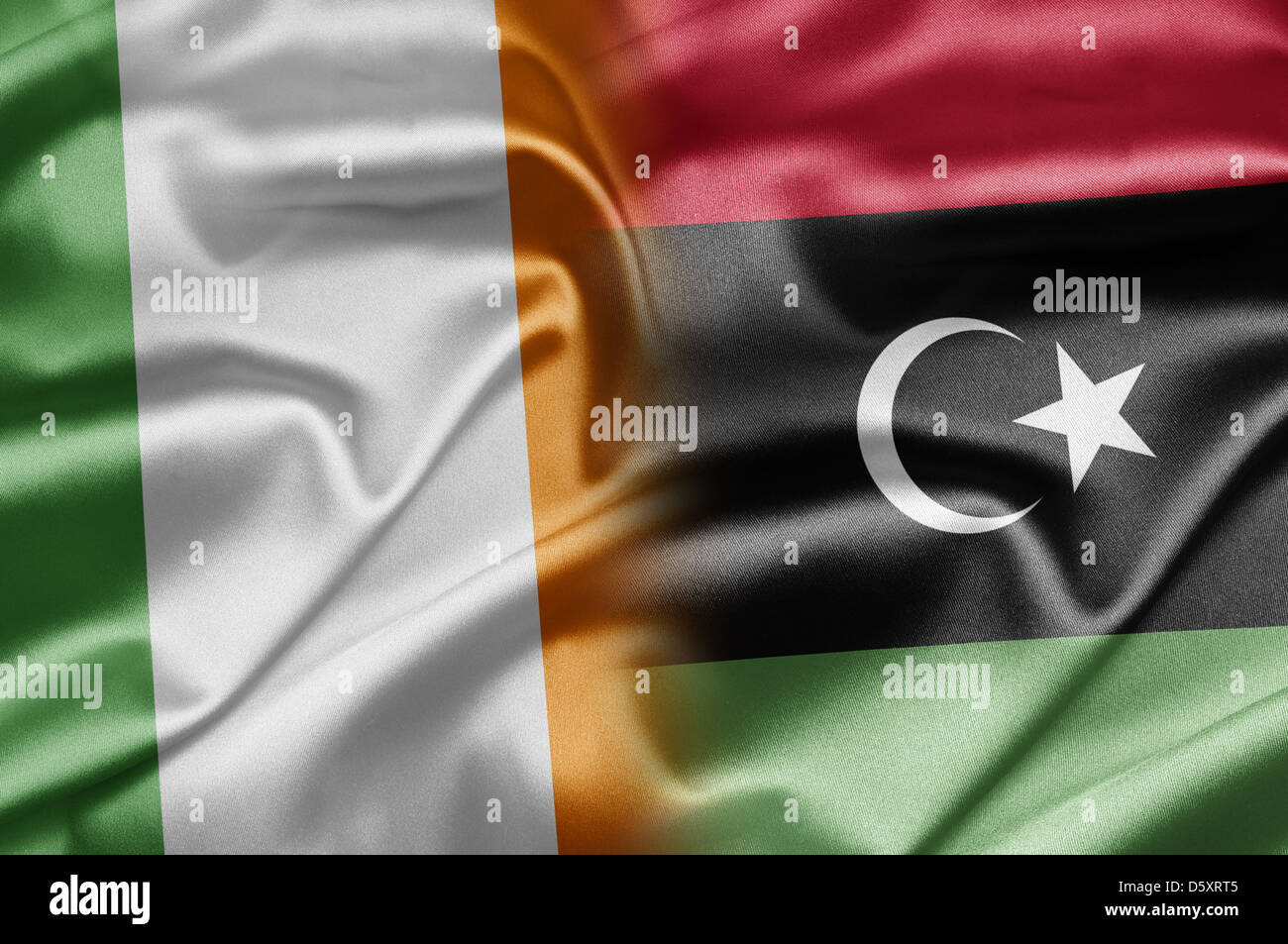 Ireland and Libya Stock Photo