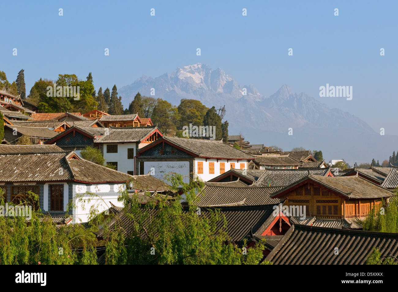 roofs of lijiang old town, yunnan, china Stock Photo