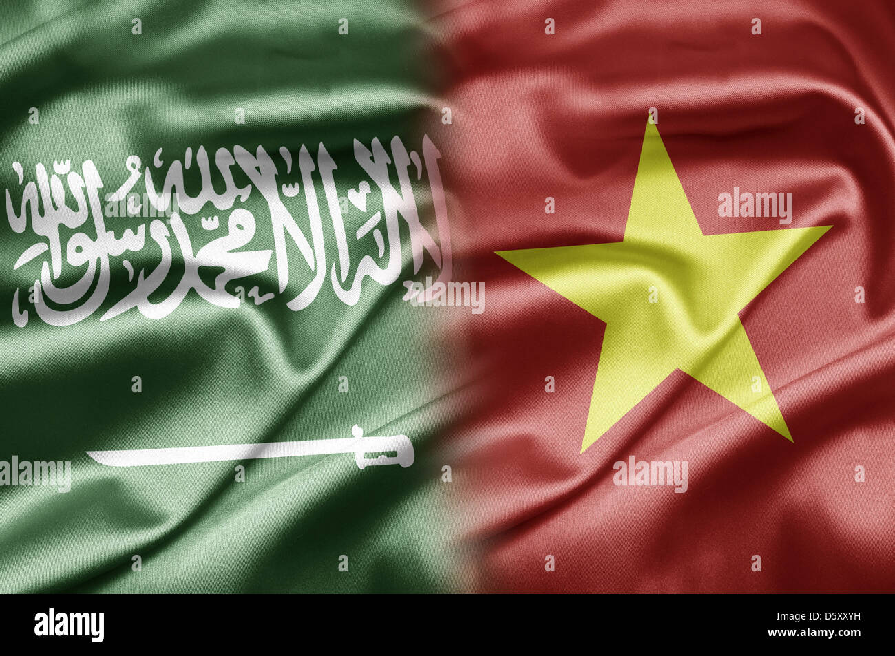 Saudi Arabia and Vietnam Stock Photo