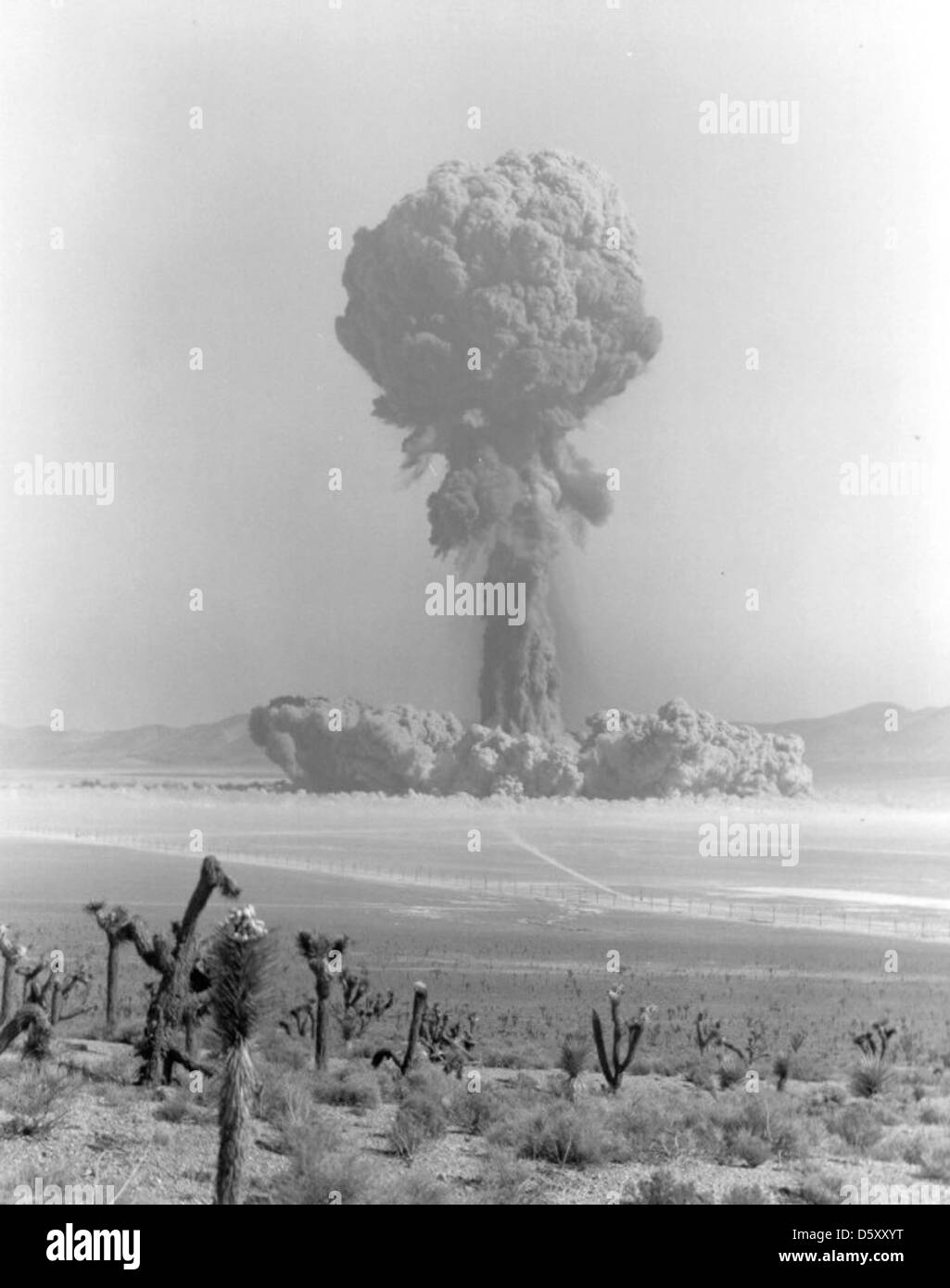 'OPERATION PLUMB BOB' 'SHOT FIZEAU' - NEVADA TEST SITE, September 14, 1957. Stock Photo