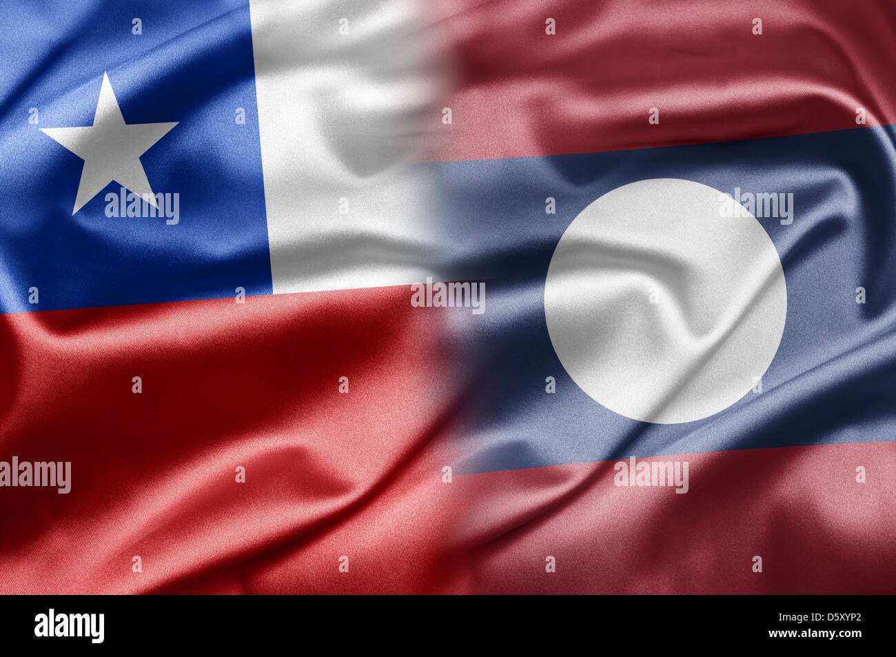Chile and Laos Stock Photo