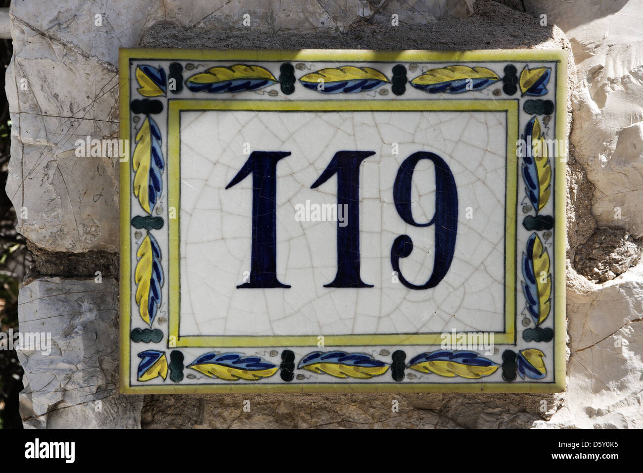 house number 119 Stock Photo Alamy