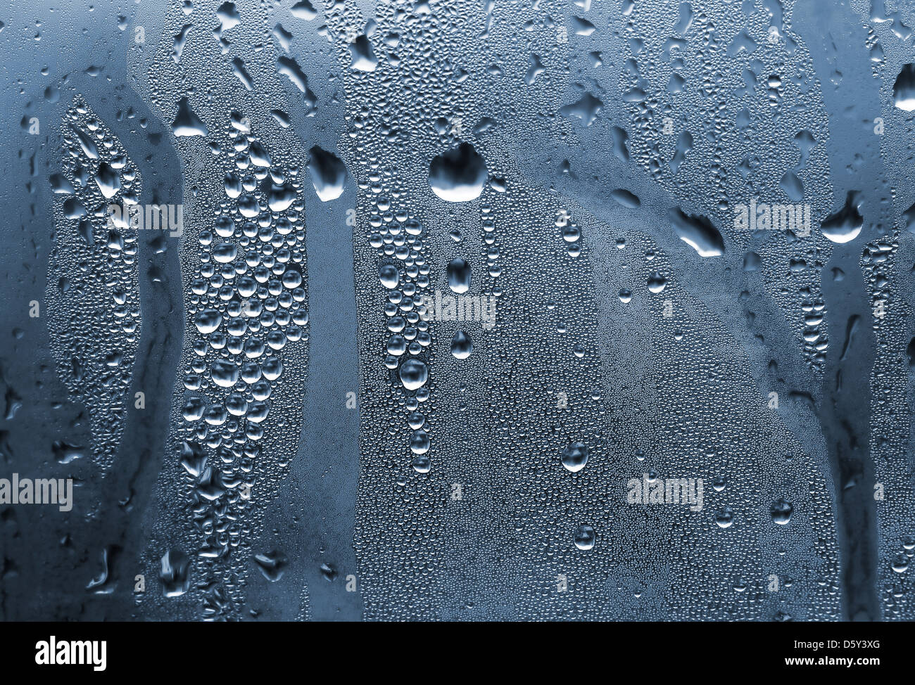 Natural water drops on glass Stock Photo - Alamy