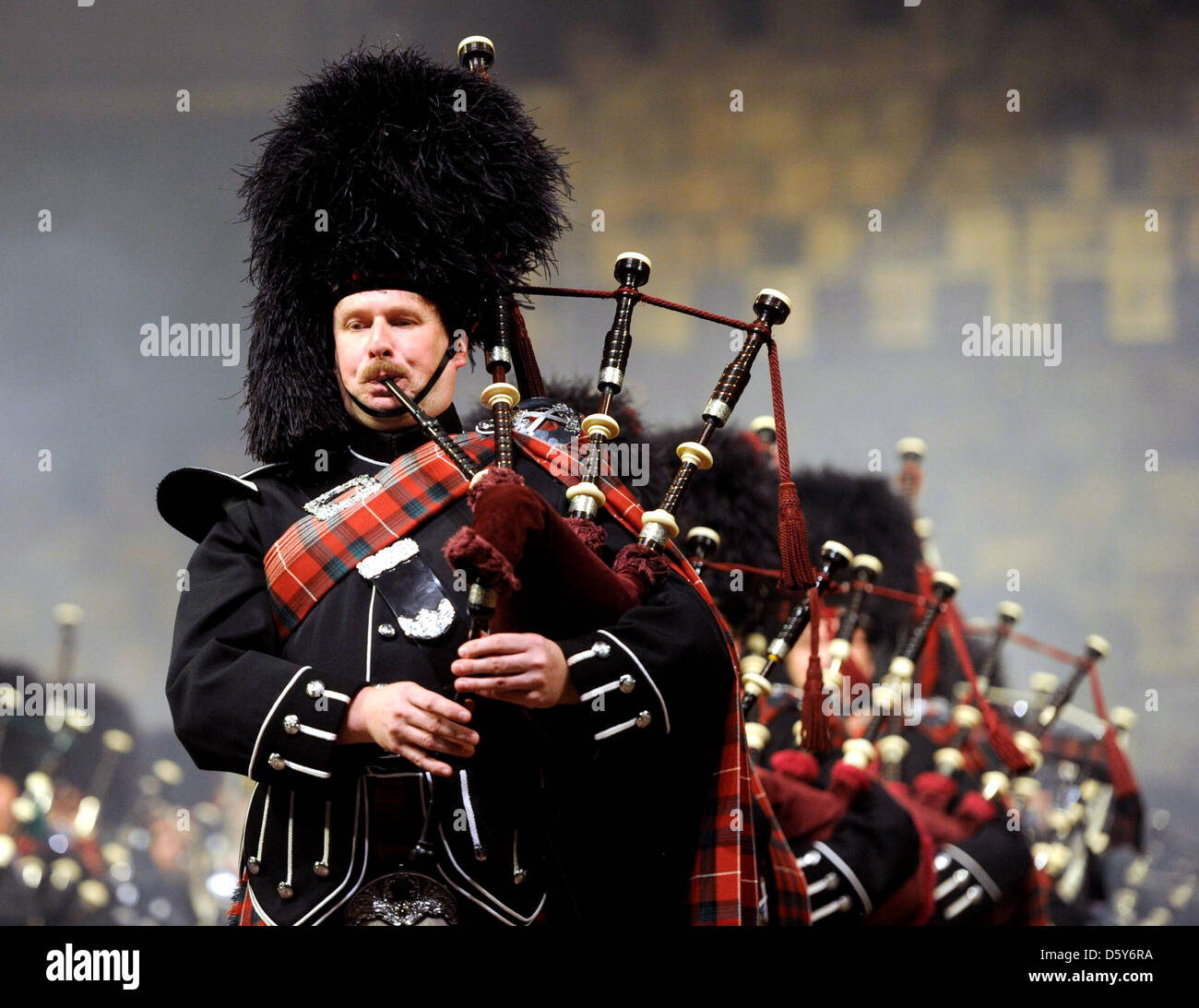 Bagpipe Players Perform High Resolution Stock Photography and Images