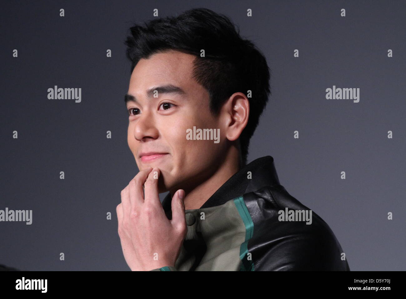 Eddie Peng at premiere of movie A Wedding Invitation in Beijing, China ...