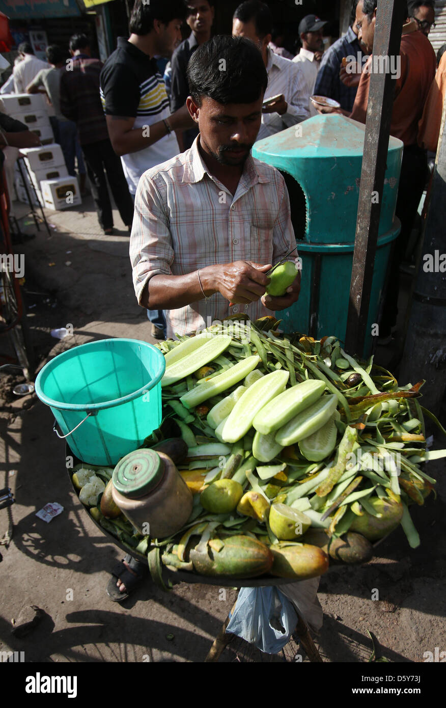 Traders offer their goods at the Kinari Bazar in Old Delhi, India, 14 October 2012. Photo