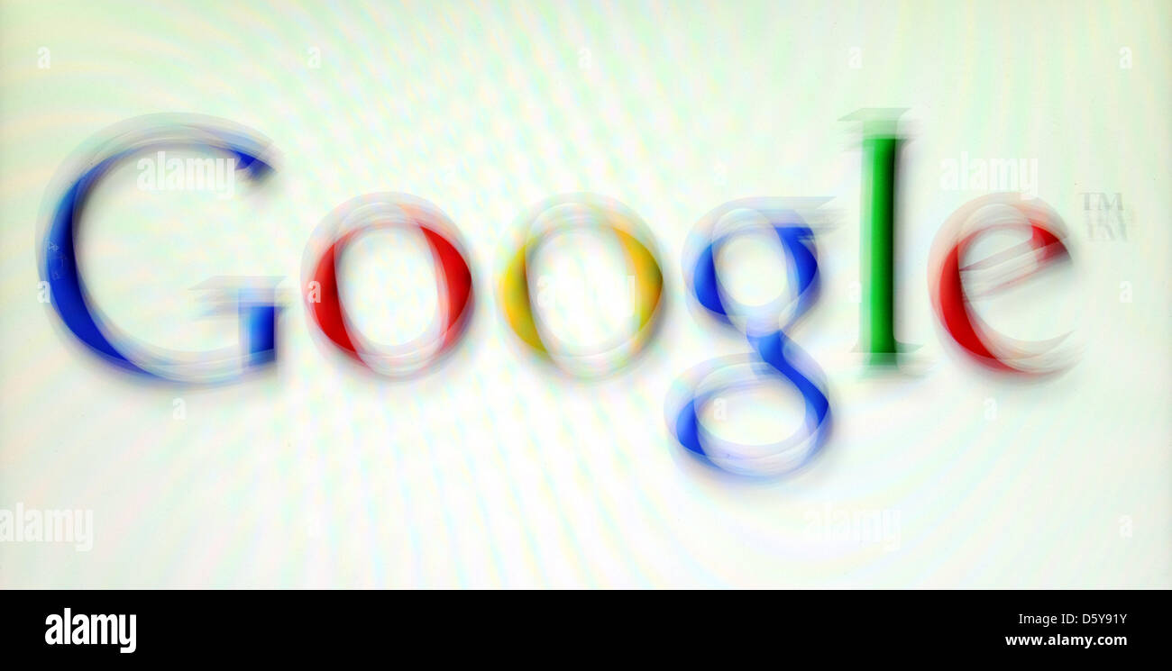 ILLUSTRATION - An illustration shows the Google logo flickering on a ...