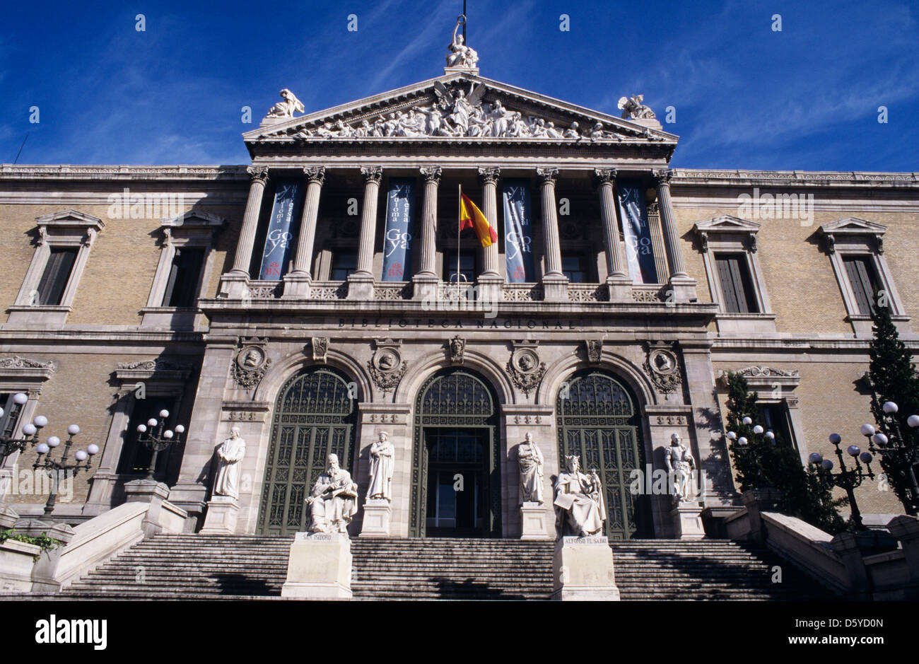 Museo Arqueologico and Biblioteca Nacional Stock Photo