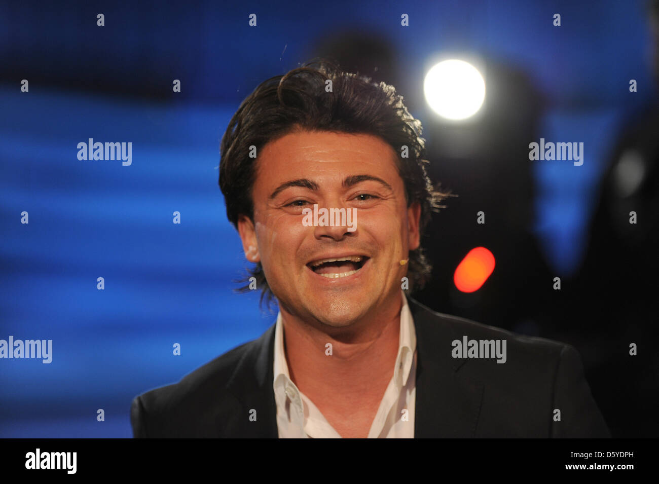 Italian tenor Vittorio Grigolo performs on stage during the TV show by ...