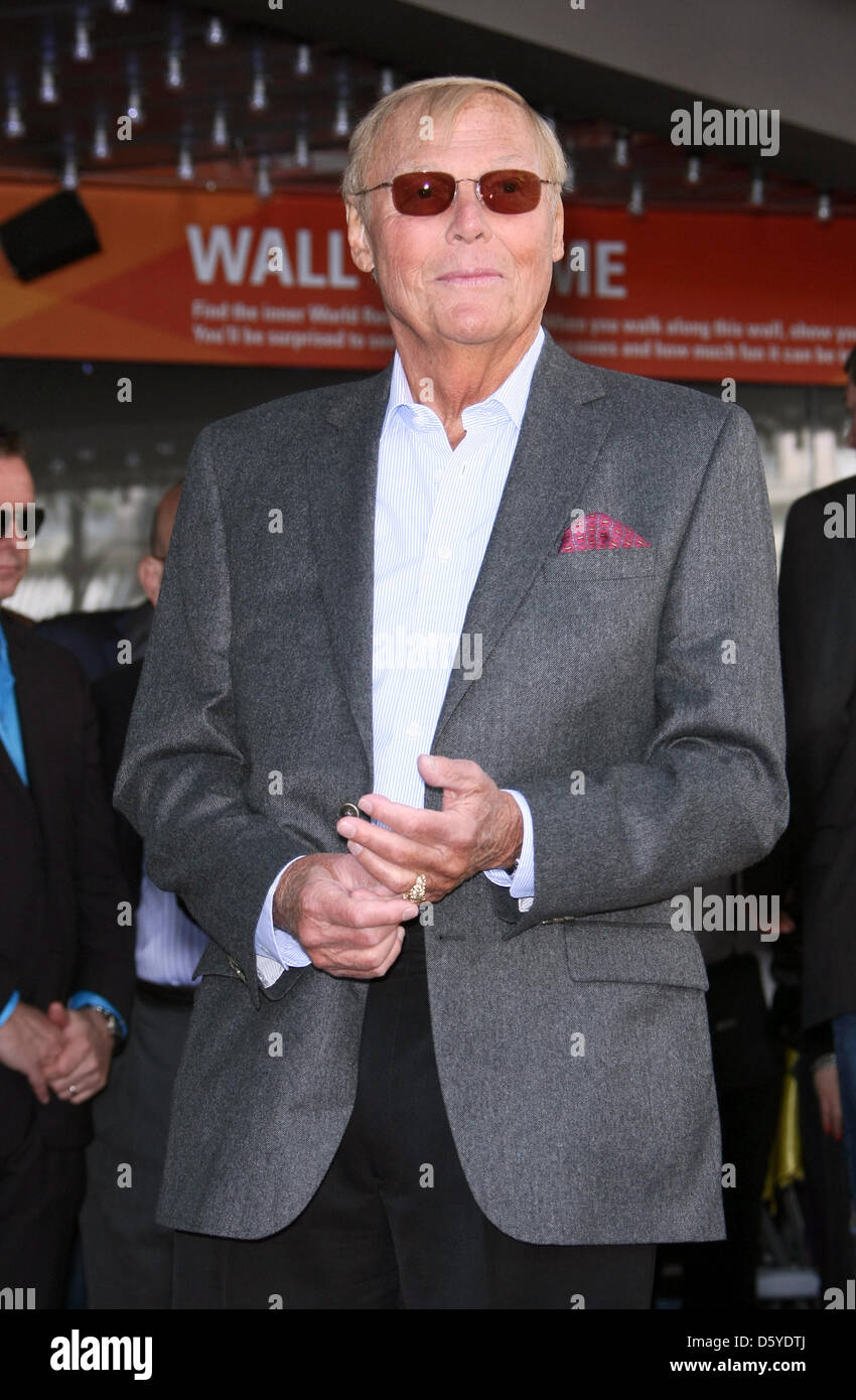 US actor Adam West poses during his star ceremony on the Hollywood Walk