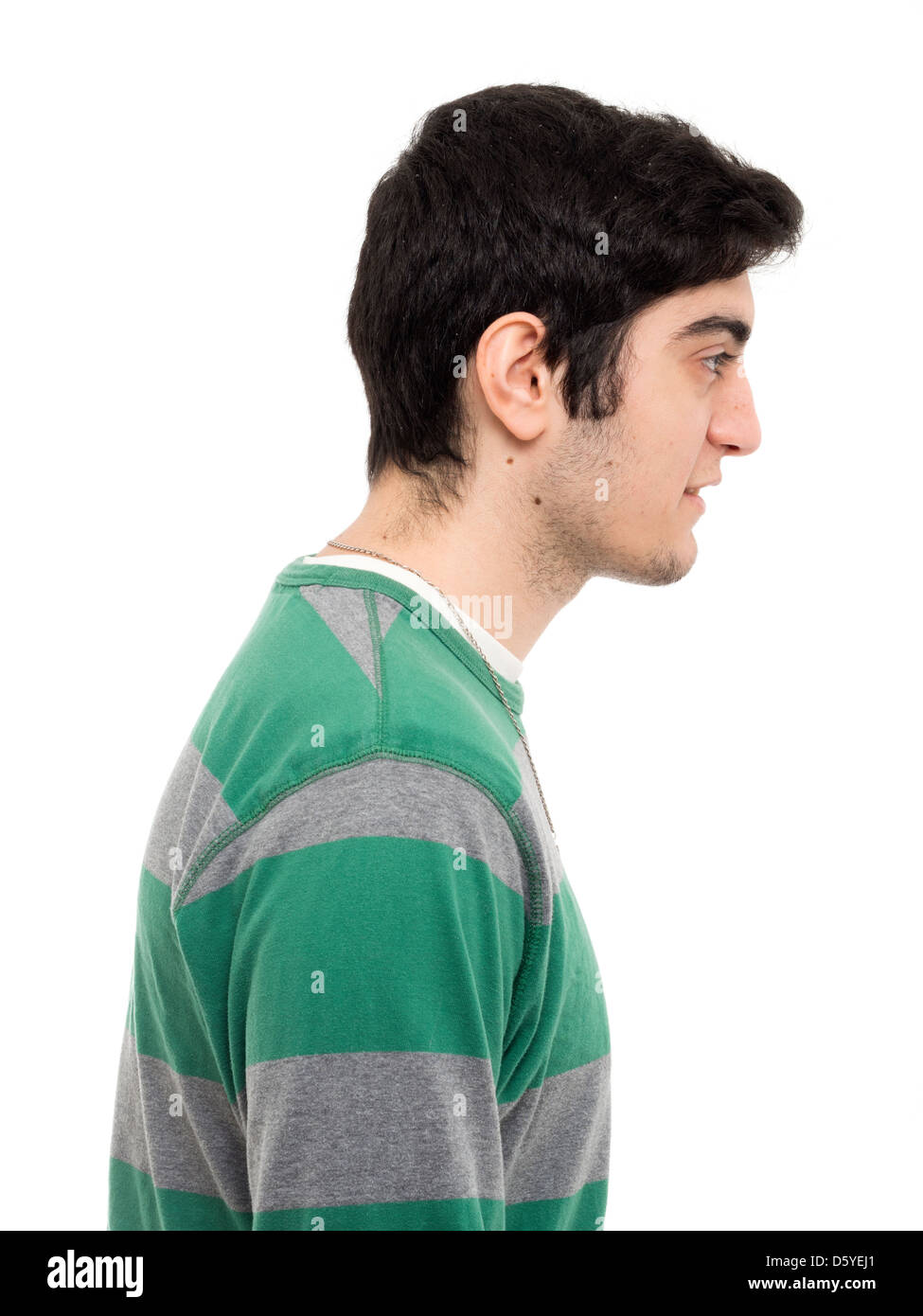 Profile portrait of young man Stock Photo