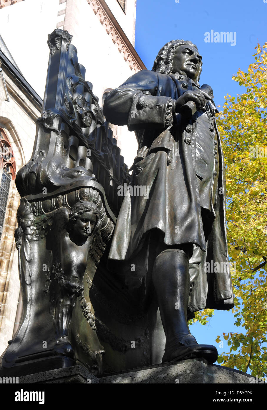 A statue of Johann Sebastian Bach (1685-1750) of sculptor Carl Seffner