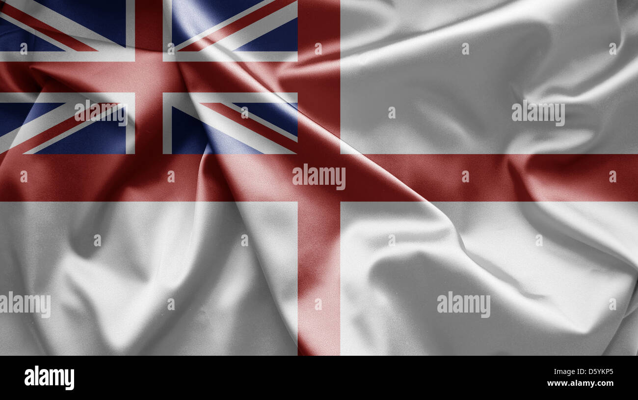 Flag of Naval ensign of UK Stock Photo Alamy