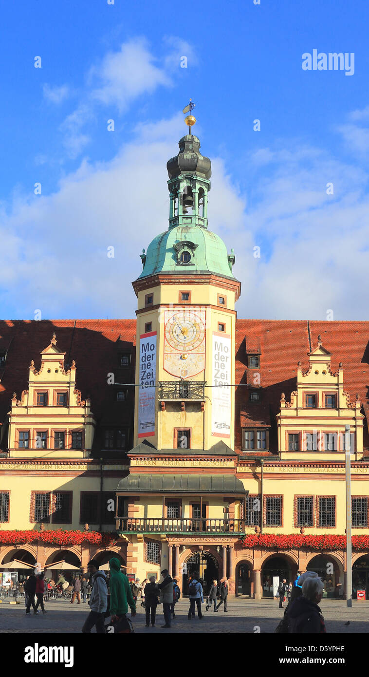 Leipzig old town hall clock tower hi-res stock photography and images ...
