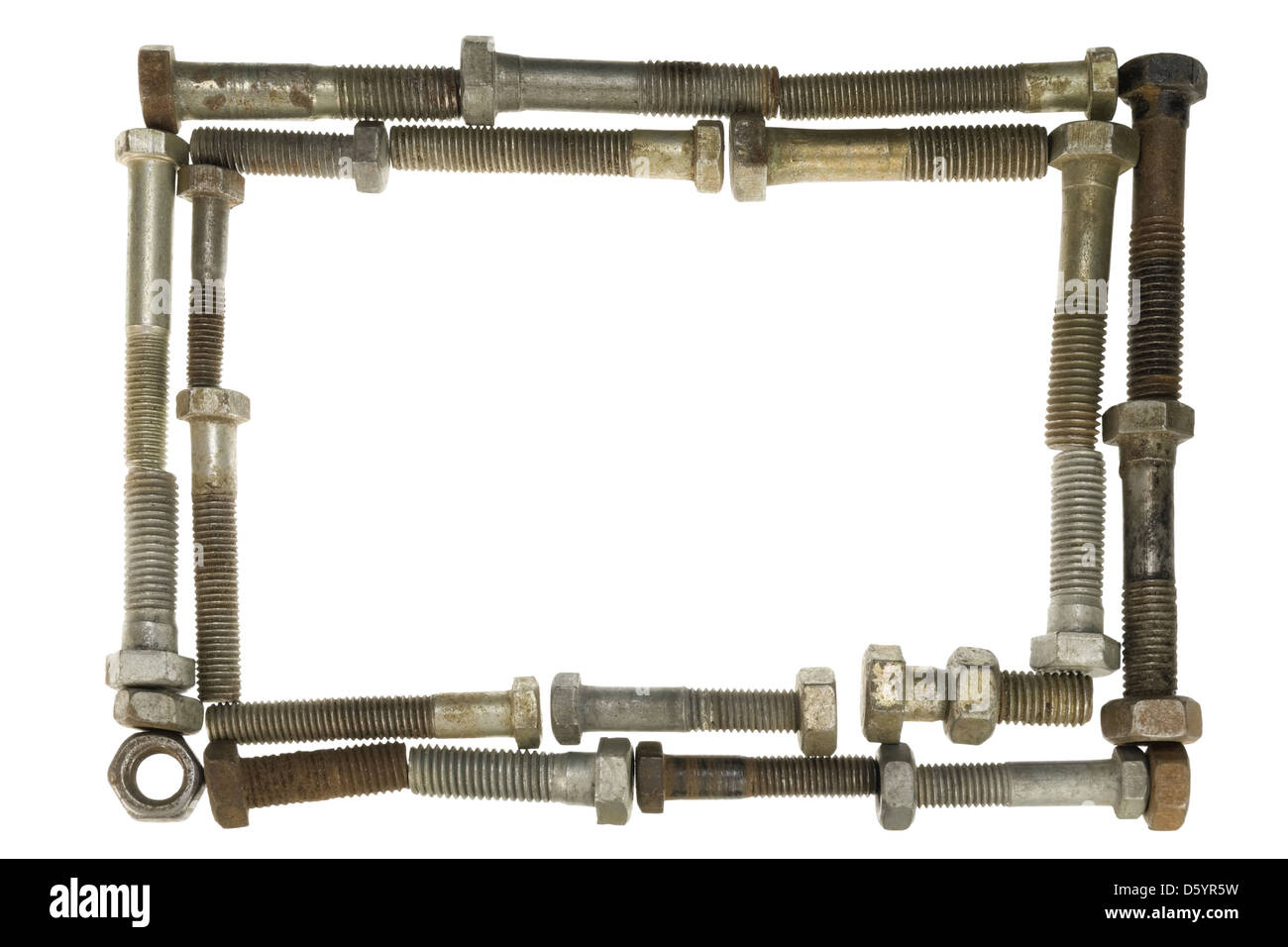 bolts and nuts frame Stock Photo Alamy