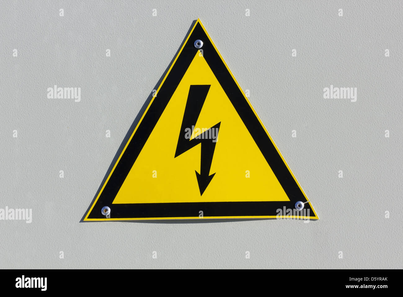 Dangerous high voltage warning hires stock photography and images Alamy