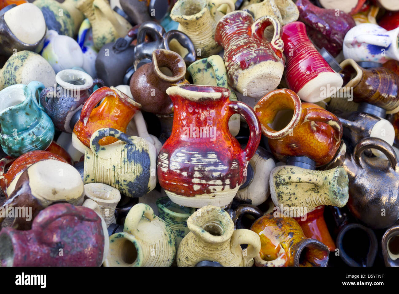 ceramic  jugs and cups Stock Photo